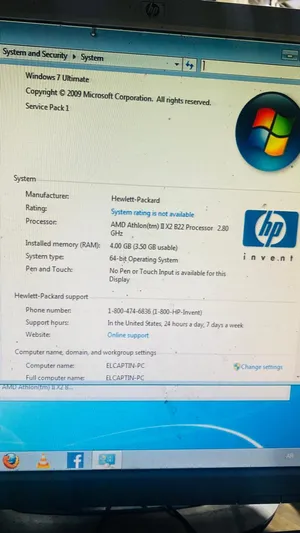 كمبيوتر   AMD Athlon 2x b22      hp