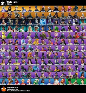 حساب فورت نايت نادر جلاكسي و ايكونيك