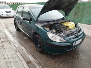سياره بيجو 307 فرنسي مديل 2004 عوزه ترتيب بل كشر بيه ضربه بل باب الي ورى باب الصدر ترجع وتنصبغ وبيه