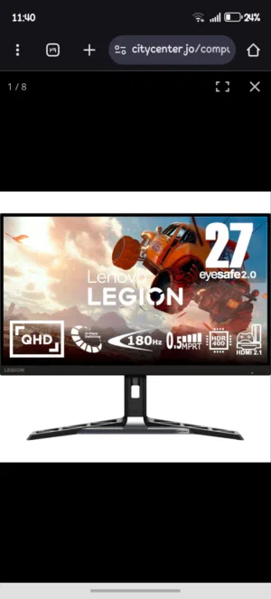 شاشة جيمنج  2k 180hz استعمال شبه جديد بتزبط لى بلاستيشن 5