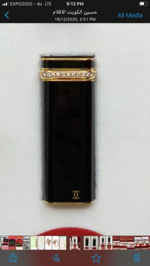 ولاعه كارتيه طوق الماس مستعمله Cartier