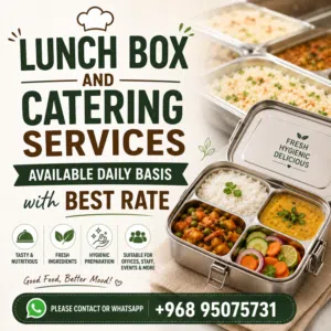 Daily Lunch Box & Catering service available with best rate