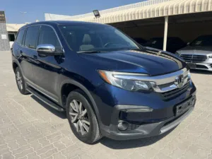 HONDA PILOT 2019 FULL SERVICE HISTORY السيارة بدون حوادث وبدون صبغ شرط الفحص  بحالة ممتازة مالك اول