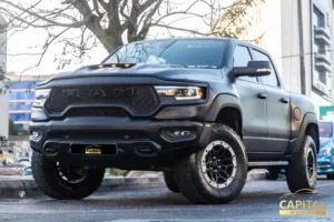 Dodge Ram TRX Body Kit Black Edition 2022  البكب وارد امريكي و مميز جدا و قطع مسافة 22,000 مايل