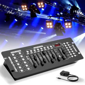 مكسر إضاءة DMX 192 Channel جديد، مناسب للتحكم بإنارة الحفلات والمسارح والليزر والموفينغ هيد
