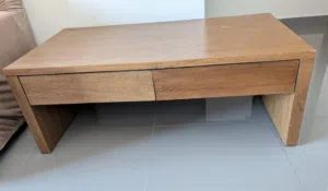 wooden table with two drawers for sale