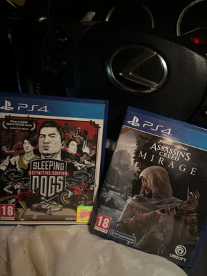 شريط بلاستيشن 4 Assassins creed mirage و sleeping dogs