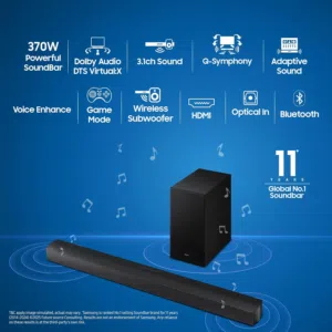 Samsung sound bar B650F 3.1channel
