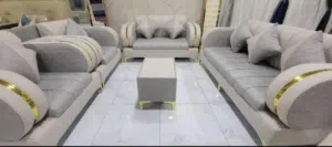 كنب ملكي فاخر ضمان 15 سنه تسجل بالفاتوره فخامة ملكية + جودة عالية + راحة استثنائية طقم متكامل 5 قطع