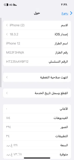 ايفون 12 عادي لون اخضر 128 جيجا