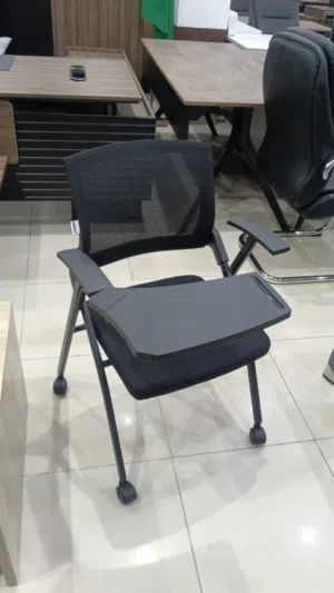 New Premium Mesh Study Chair with Writing Pad  Modern Office Chair