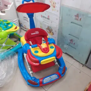 فقط عربايه تعليم مشي كراجه اوروبيه براند vanbloom الاصلية3*1 تحويل هزاز بسهوله مع ايد ومظله