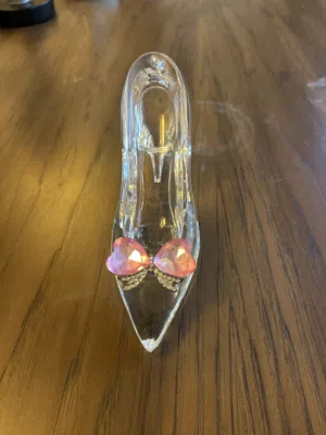 Glass ladies shoe