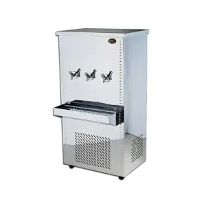 Heavy Duty Stainless Steel Water Cooler - 45 Gallon, 3 Taps