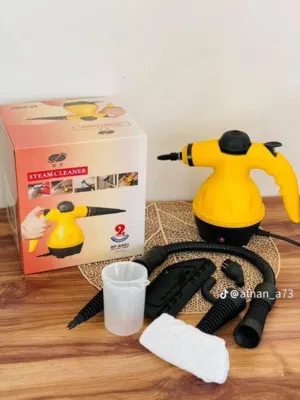 آله تنظيف بالبخار عملية جدا تنظف أطراف جدران و مفارش وكراشي بسرعه فائقه و تشل كامل وسخ بأمانة ممتازه