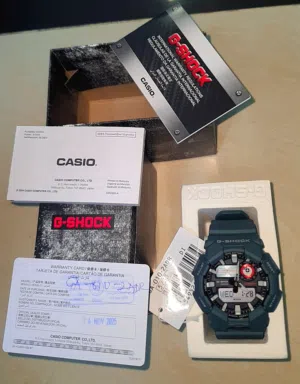 ساعة يد رجاليه جديده مع ضمان دولي صنع اليابان ماركة CASIO ( G-SHOCK )