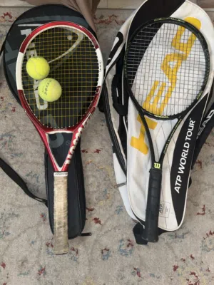 2 Wilson Tennis Rackets + 2 Bags + 2 Tennis Balls – 35 BHD (Negotiable)