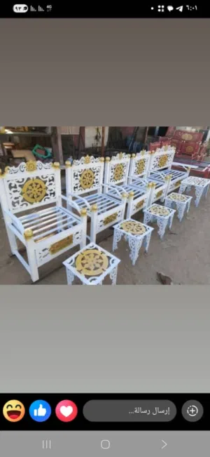 اطقم حوش حديد منقوش مقاوم للصدا
