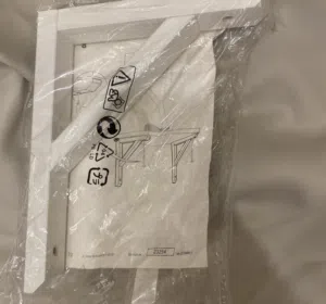 حامل رف Bracket white stained aspen 18x22 cm8pecs