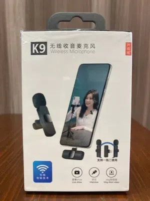 Highly sensitive  K9 Wireless Microphone ميكروفون آيفون ويرلس