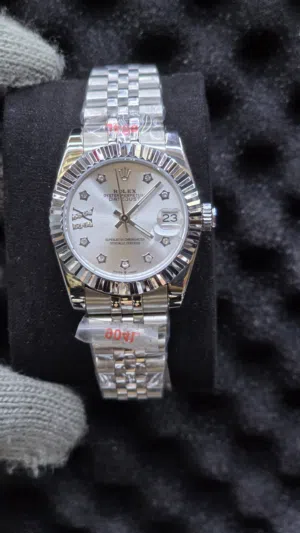 Rolex Datejust Ladies Watch – Silver Diamond Dial Luxury Bracelet Style