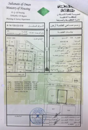 Residential Land for Sale in Al Dakhiliya Izki