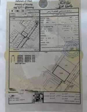 اول خط مسجد الريان والمحلات مستويه وجاهزه للبناء  مرتفعات العامرات الخامسه