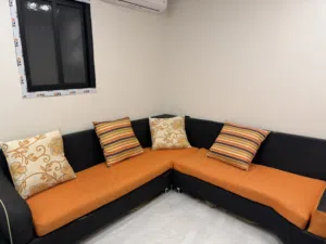 L shape Sofa with pillows