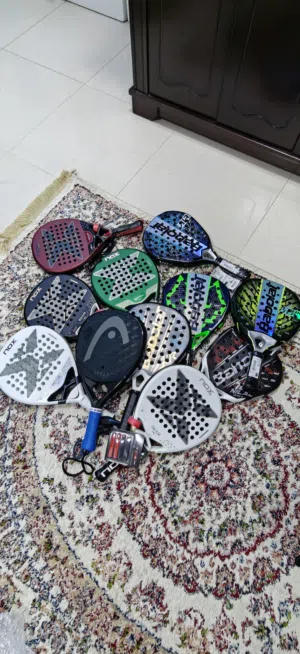 padel rackets,shoes and accessories مضارب و جواتي و اغراض بادل