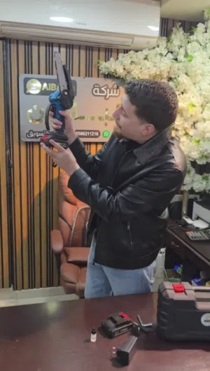 منشار كهربائي 6 إنش – بطاريتين قوة، تحكّم، وسهولة استخدام بيدك منشار عملي ومناسب للاستخدام اليومي .