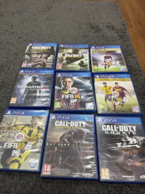 COD WW2, IW,ghosts,AW Uncharted 4 Fifa14,15,16,17
