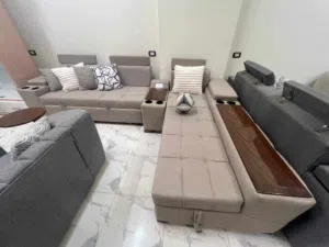 ركنه سرير +صحاره +2 وحده تخزين يمين وشمال +6كيباورد