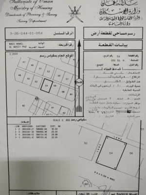 Residential Land for Sale in Al Batinah Wadi Al Ma'awal