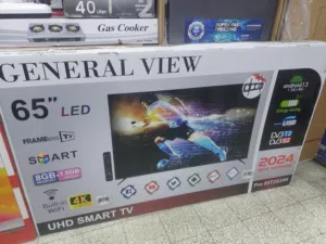 شاشة جنرال 65 بوصة 4k أندرويد 13 رسيفر داخلي احدث اصدار كفالة عام بأقل سعر بالمملكة