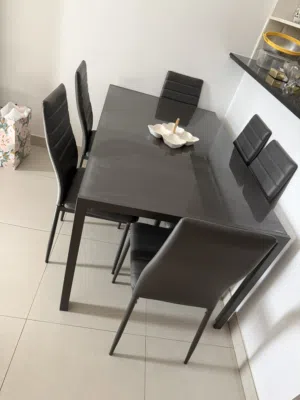 Dining Table Deep Gray 6 seater