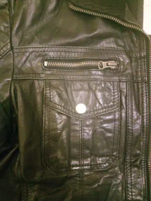 للبيع جاكيت جلد طبيعي %100 / For Sale: Tom Tailor Vintage Leather Jacket