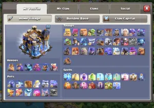 Clash of clans account th18