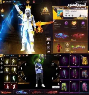 حساب فري فاير للبيع او للبدل ب 10 ريال