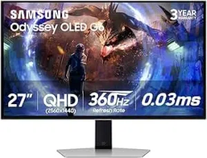 Samsung Odyssey 27inch 360hz 0.03ms OLED QHD Gaming monitor in stock