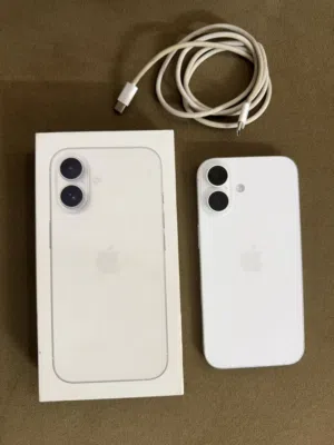 ايفون 16 ابيض 256 gb  للبيع السريع