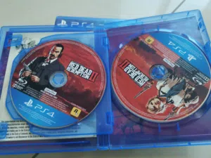 PS4 game bundle with 3 games, rdr2 spider man and bloodborne
