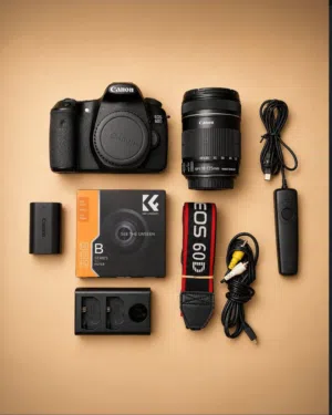 canon 60D body  canon lens 18-135mm kit camera bag  K&F ND filter B -series  shutter control remote