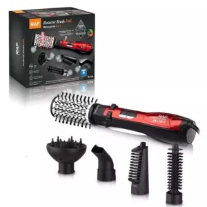 مجفف شعر احترافي دوار  5 في 1 من RAF، مجفف شعر احترافي عالي الضغط، 1200 واط