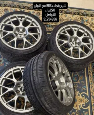 إطارات مستعملة بحالة جيدة مقاس 18 من علامة تجارية أخرى لعجلات السيارات ورنجات BBS