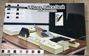 Office Desk Set (8 Pieces / Brand New) طقم مكتب