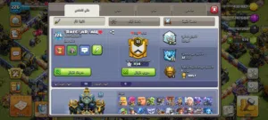 حسابين كلاش اوف كلانس مشحونات قويه فيهن سكنات