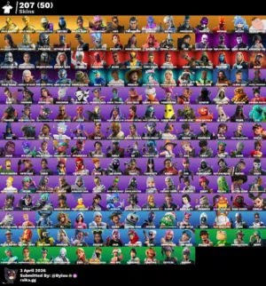 حساب فورت نايت فخم للبيع 50 شوب