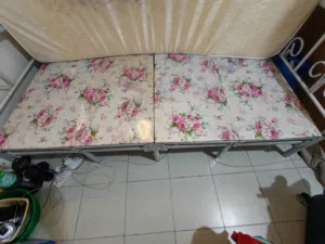 Folding bed frame and mattress for sale