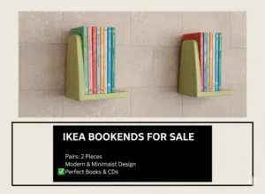 مساند كتب أيكيا (IKEA) معدنية - طقم قطعتين - تصميم عصري وأنيق
