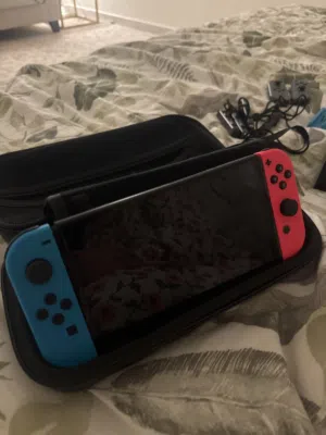 Nintendo Switch (OLED Model), Neon Blue/Neon Red, Int Version